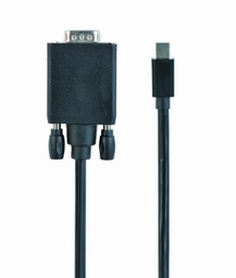 [A05045] GEMBIRD Mini DisplayPort to VGA adapter cable, black, 1.8 m | CC-mDPM-VGAM-6