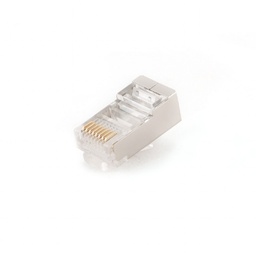 [A05198] GEMBIRD Shielded modular plug 30u&quot; gold plated, 100 pcs per polybag | PLUG5SP/100