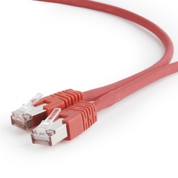 [A05386] GEMBIRD S/FTP Cat. 6A LSZH patch cord, red, 0.5 m | PP6A-LSZHCU-R-0.5M