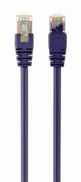 [A05391] GEMBIRD S/FTP Cat. 6A LSZH patch cord, purple, 0.5 m | PP6A-LSZHCU-V-0.5M