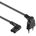 [A05454] GEMBIRD Power cord (C7), angled connectors, 1 m | PC-184L