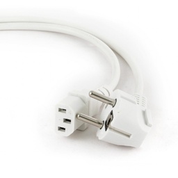 [A05468] GEMBIRD Power cord (C13), VDE approved, white, 6 ft | PC-186W-VDE