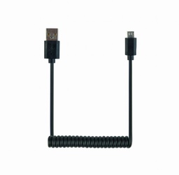 [A05512] GEMBIRD Coiled Micro-USB cable, 1.8 m, black | CC-mUSB2C-AMBM-6