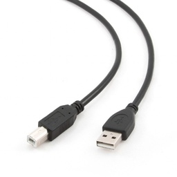 [A05539] GEMBIRD USB 2.0 A-plug B-plug 1M cable black color | CCP-USB2-AMBM-1M