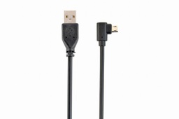 [A05556] GEMBIRD Double-sided angled Micro-USB to USB 2.0 AM cable, 1.8 m, black | CC-USB2-AMmDM90-6