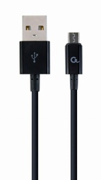[A05585] GEMBIRD Micro-USB charging and data cable, 1 m, black | CC-USB2P-AMmBM-1M