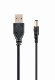 [A05605] GEMBIRD USB AM to 3.5 mm power plug cable, 1.8 m, black color | CC-USB-AMP35-6