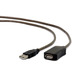 [A05606] GEMBIRD Active USB 2.0 extension cable, 10 m, black | UAE-01-10M