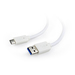 [A05624] GEMBIRD USB 3.0 AM to Type-C cable (AM/CM), 1.8 m, white | CCP-USB3-AMCM-6-W