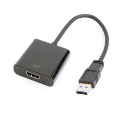 [A05638] GEMBIRD USB to HDMI display adapter, black | A-USB3-HDMI-02