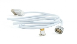[A05674] GEMBIRD Magnetic USB 8-pin male cable, silver, 1 m | CC-USB2-AMLMM-1M