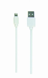 [A05678] GEMBIRD USB to 8-pin sync and charging cable, white, 10 ft | CC-USB2-AMLM-W-10