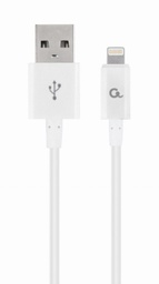 [A05695] GEMBIRD 8-pin charging and data cable, 1 m, white | CC-USB2P-AMLM-1M-W