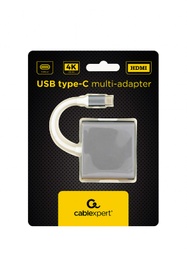 [A05710] GEMBIRD USB type-C multi-adapter, Space Grey | A-CM-HDMIF-02-SG