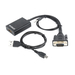 [A05727] GEMBIRD VGA to HDMI adapter cable, 0.15 m, black | A-VGA-HDMI-01