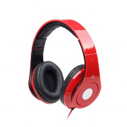 [A05823] GEMBIRD Folding stereo headphones &quot;Detroit&quot;, red | MHS-DTW-R