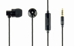 [A05826] GEMBIRD Metal earphones with microphone, &quot;Paris&quot;, black | MHS-EP-CDG-B