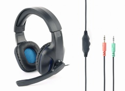 [A05836] GEMBIRD Gaming headset with volume control, matte black | GHS-04