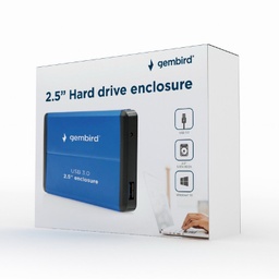 [A05876] GEMBIRD USB 3.0 2.5'' enclosure, blue | EE2-U3S-2-B