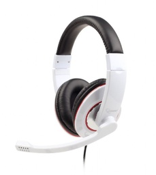 [A05890] GEMBIRD Stereo headset, glossy white | MHS-001-GW
