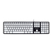 [A05927] GEMBIRD Chocolate Keyboard, US layout, black body, white keys | KB-MCH-02-BKW