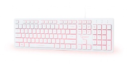 [A05942] GEMBIRD 3-color backlight multimedia keyboard, white, US layout | KB-UML3-01-W