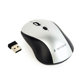 [A05964] GEMBIRD Wireless optical mouse, black/silver | MUSW-4B-02-BS