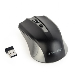 [A05969] GEMBIRD Wireless optical mouse, spacegrey/black | MUSW-4B-04-GB