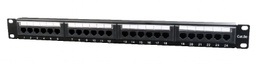 [A06096] GEMBIRD Cat.5E 24 port patch panel with rear CABLE MANAGEMENT | NPP-C524CM-001