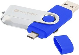 [A06121] USB PLATINET ANDROID PENDRIVE USB 2.0 BX-Depo 32GB + microUSB for tablets BLUE [43206]