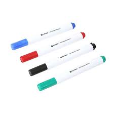 [A06147] DRY ERASE MARKERS PLATINET BLACK /BLUE/ RED / GREEN 4 PCS [43005] EOL