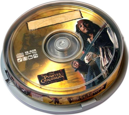 [A06694] DVD-R 4.7GB 8X DISNEY PIRATES JACK SPARROW (10CP) [53423] EOL