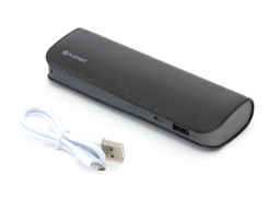 [A06814] POWER BANK PLATINET LEATHER 7200mAh BLACK+microUSB cable [43412] EOL