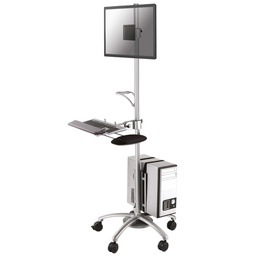 [A17276] MOBILE WORKSTATIONS NEOMOUNTS BY NEWSTAR | FPMA-MOBILE1800 |SILVER | HEIGHT 180 cm