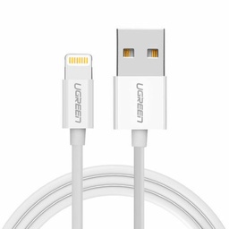 [A18102] UGREEN USB-A MALE TO LIGHTNING MALE CABLE NICKEL PLATING ABS SHELL 1M (WHITE)