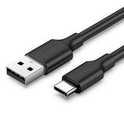 [A18109] UGREEN USB-A 2.0 TO USB-C CABLE NICKEL PLATING 1M (BLACK)