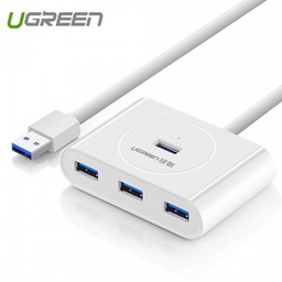 [A18120] UGREEN USB 3.0 HUB  0.5M (WHITE)