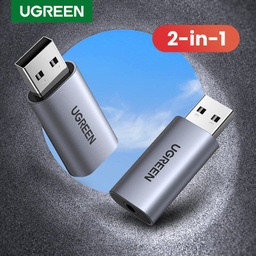 [A18121] UGREEN USB 2.0 TO 3.5MM AUDIO ADAPTER 