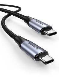 [A18235] UGREEN USB-C 3.1 M/M GEN2 5A CABLE WITH BRAIDED 1M (BLACK)