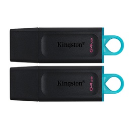 [A18712] USB KINGSTON DT EXODIA 64GB USB 3.0 (2PCS) USB3.2 GEN1, BLACK+TEAL
