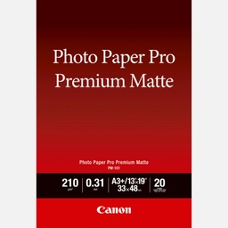 [A19010] CANON Photo Paper Premium Matte A3+ 20 sheets | PM-101 A3+ 20SH