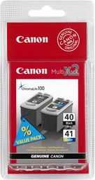 [A19076] CANON Ink Value Pack (Black &amp; Colour Cartridges) | PG-40 / CL-41 Multi pack