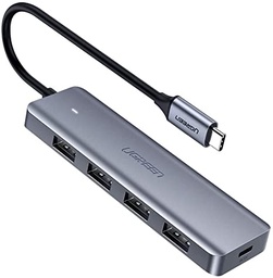 [A19868] UGREEN 4-PORT USB3.0 HUB WITH USB-C POWER SUPPLY | CM219