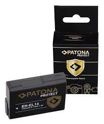 [A19991] PATONA PROTECT Battery fully decoded f. Nikon EN-EL14 Coolpix P7800 P7700 P7000 D5300